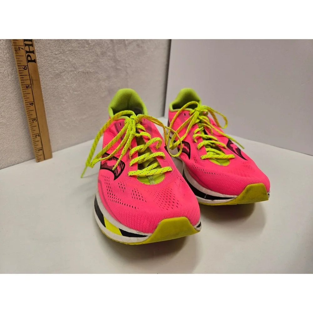 Saucony Endorphin Pro Running Shoes Pink Yellow Neon Womens Size 11‎